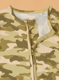 Hunter Camo Long Sleeve Footie Detail 3 - AS Kids