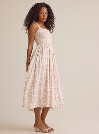 Thea Smocked Floral Midi Mama Dress Detail 3 - ALTAR'D STATE KIDS