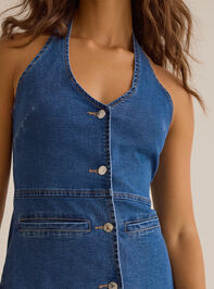 Jill Halter Button-Up Mini Dress Detail 3 - ALTAR'D STATE KIDS
