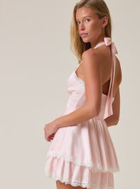 Kennedie Satin Lace Romper Detail 3 - AS Kids