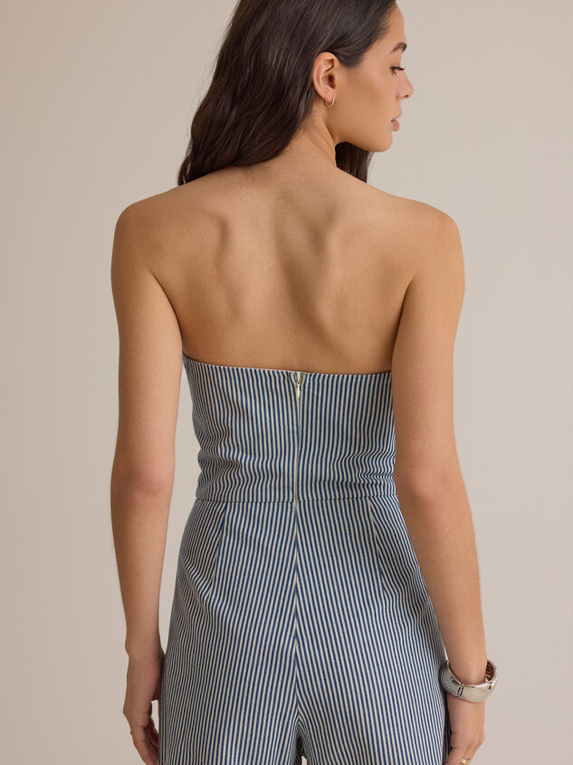 Paityn Stripe Strapless Romper Detail 5 - AS Kids
