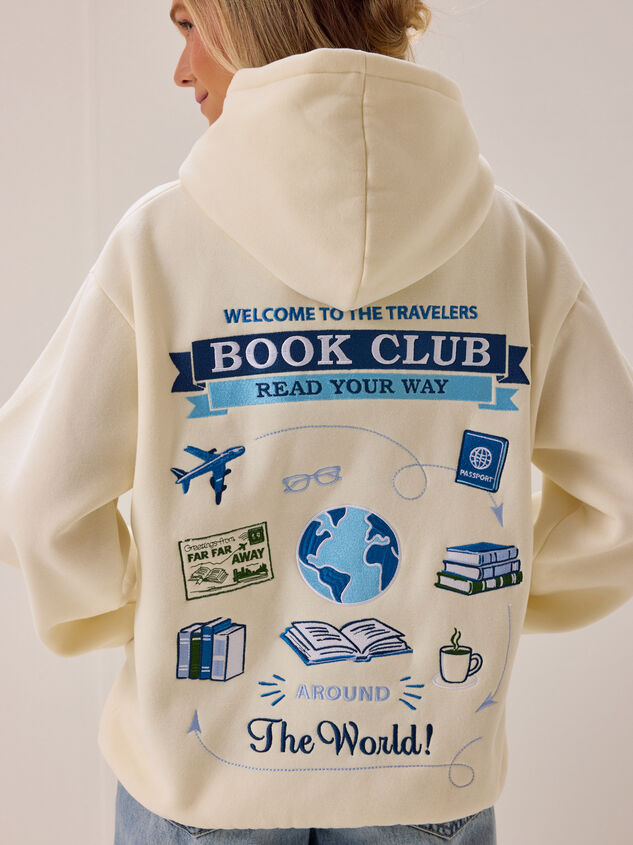 Travel Book Club Hoodie Detail 2 - AS Kids