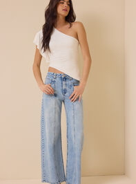 Jolene One Shoulder Ruffle Top Detail 3 - ALTAR'D STATE KIDS