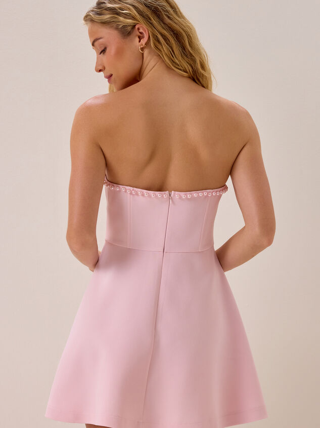Londyn Strapless Mini Dress Detail 5 - AS Kids