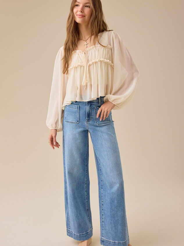 Reid Wide Leg Jeans Detail 2 - ALTAR'D STATE KIDS