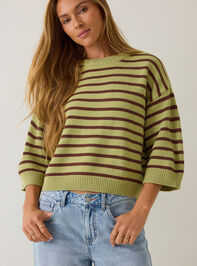 Tammy Striped Dolman Sweater Detail 3 - AS Kids