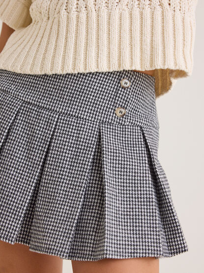 Anastasia Houndstooth Mini Skirt - AS Kids