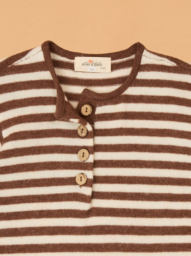 Arthur Striped Long Sleeve Jumpsuit Detail 3 - AS Kids
