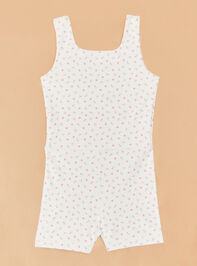 Evie Ditsy Floral Unitard Detail 2 - ALTAR'D STATE KIDS