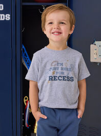 Just Here For Recess Tee - AS Kids