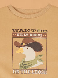 Wanted: Silly Goose Toddler Sweatshirt Detail 3 - AS Kids
