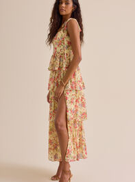 Vivian Floral Maxi Dress Detail 3 - AS Kids