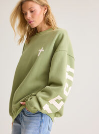 Jesus Is King Pullover Detail 5 - AS Kids
