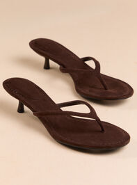 Verona Suede Kitten Heel Detail 2 - AS Kids