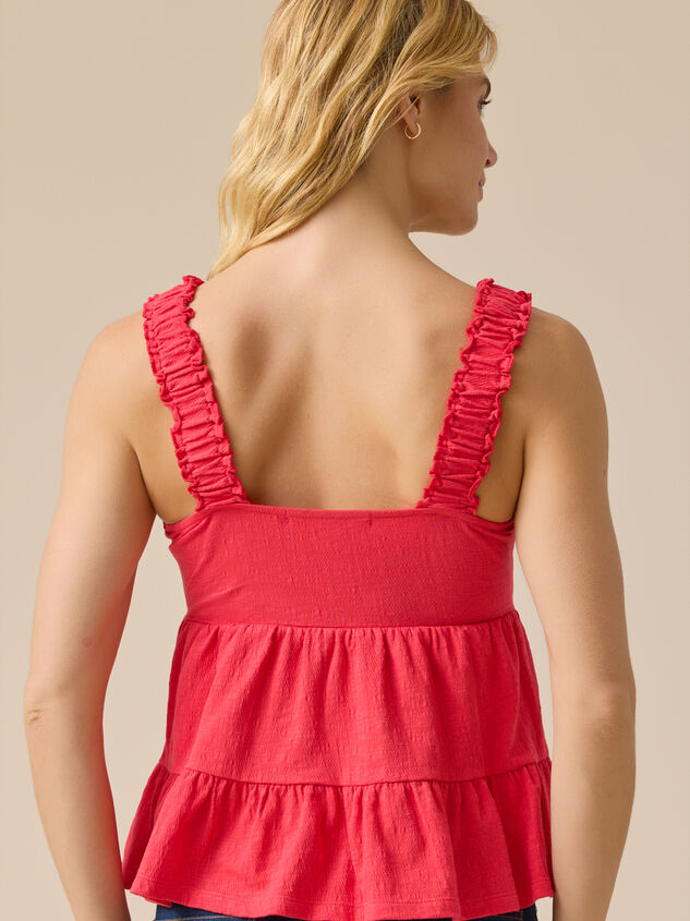 Shelby Tiered Babydoll Tank Detail 4 - AS Kids