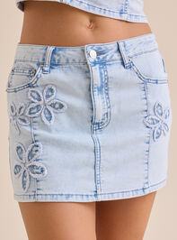 Tess Denim Mini Skirt Detail 3 - ALTAR'D STATE KIDS