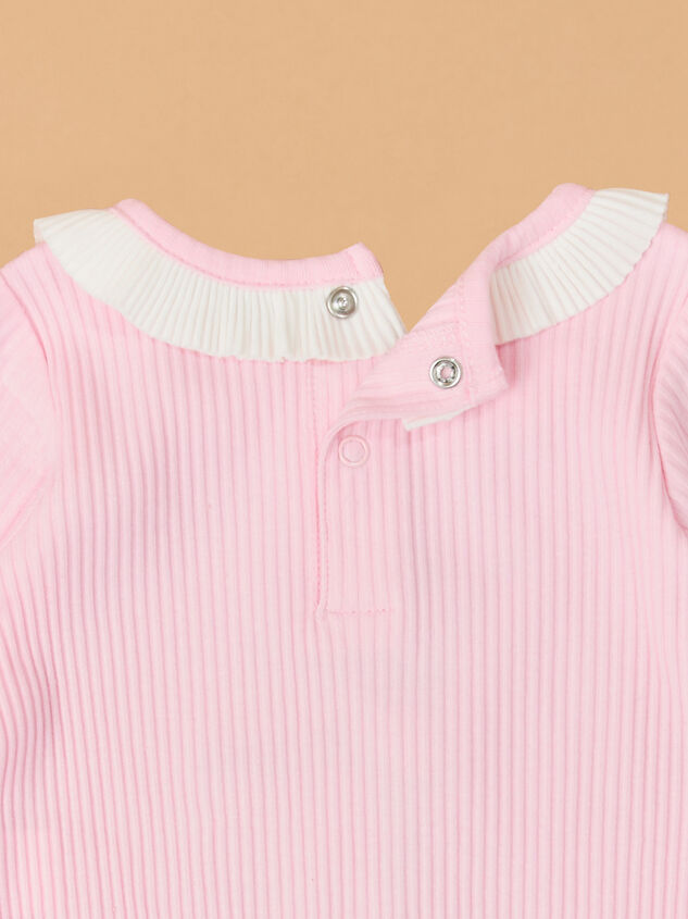 Ballerina Bow Footie by Mudpie Detail 3 - AS Kids