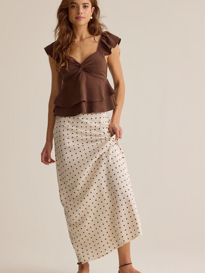 Cressida Flutter Sleeve Babydoll Top - AS Kids