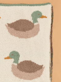 Mallard Chenille Blanket By Mudpie Detail 3 - AS Kids
