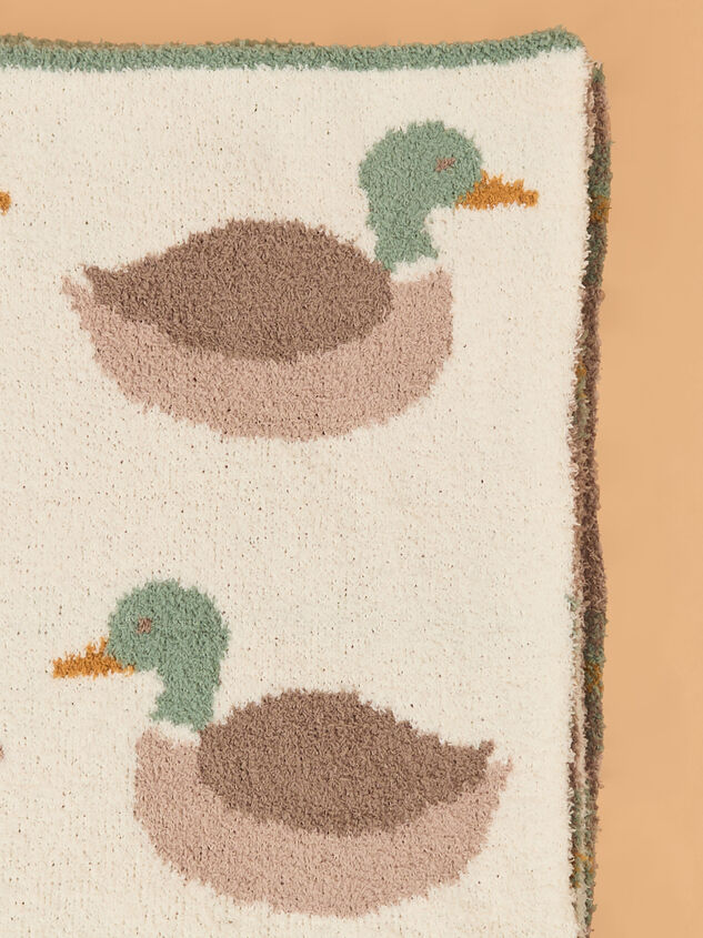 Mallard Chenille Blanket By Mudpie Detail 3 - AS Kids
