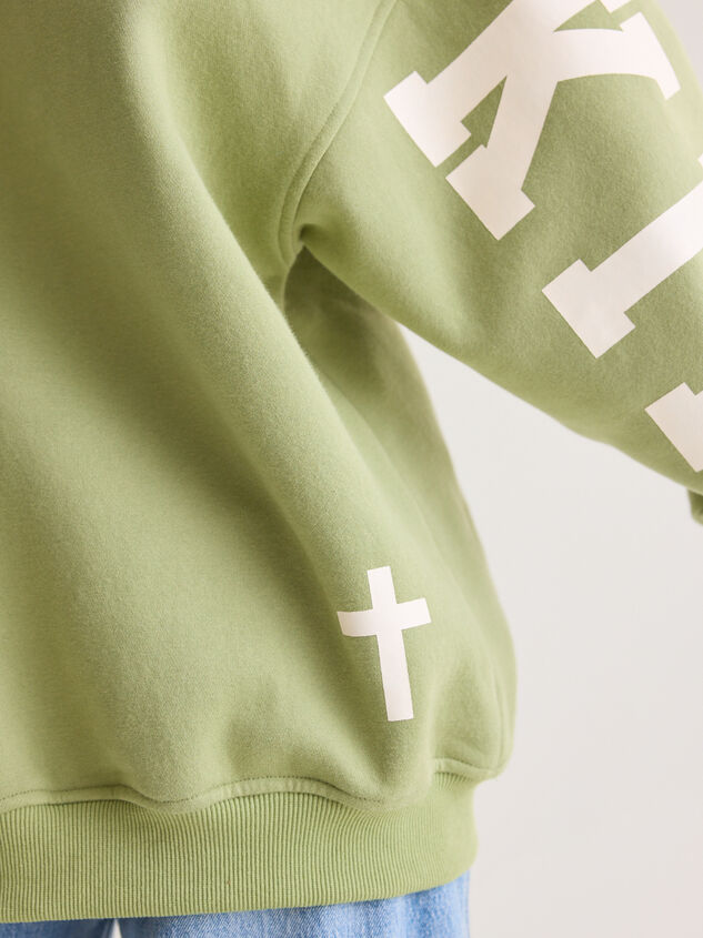 Jesus Is King Pullover Detail 6 - AS Kids