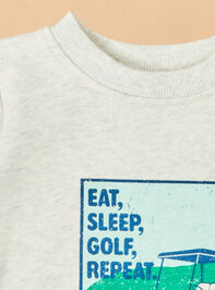 Eat Sleep Golf Sweatshirt Bubble Detail 4 - ALTAR'D STATE KIDS