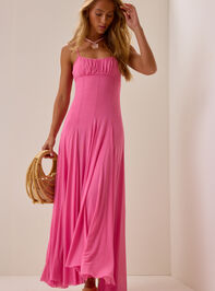 Bianka Drop Waist Maxi Dress Detail 3 - AS Kids