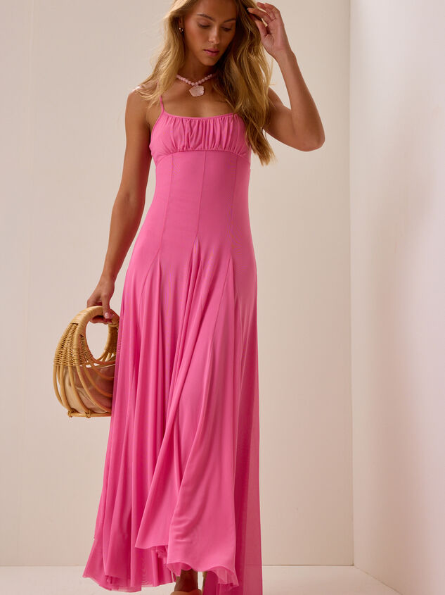 Bianka Drop Waist Maxi Dress Detail 3 - AS Kids