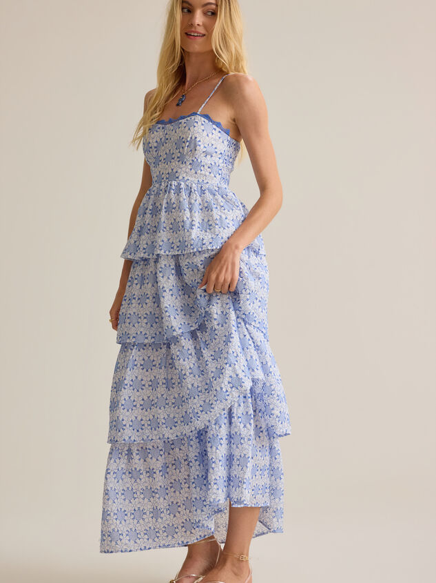 Vivia Tiered Maxi Dress Detail 3 - AS Kids
