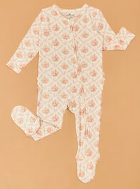 Rosie Bow Ruffle Footie Detail 2 - AS Kids