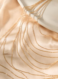 Golden Cascade Layer Necklace Detail 3 - AS Kids