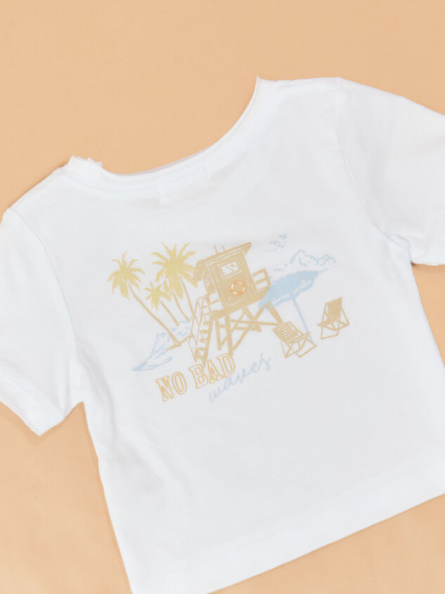 No Bad Waves Tee Detail 3 - ALTAR'D STATE KIDS