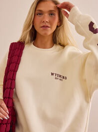 Jackson Hole Wyoming Oversized Pullover Detail 3 - AS Kids