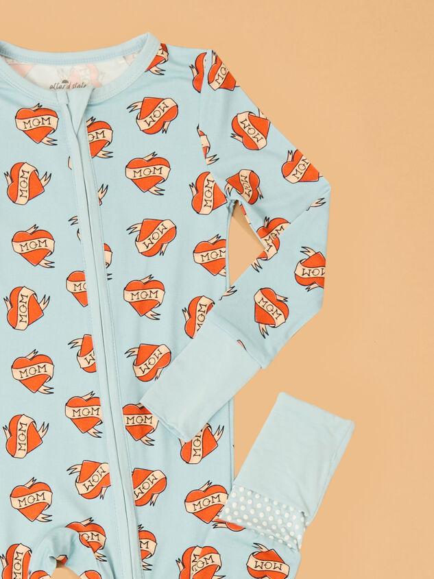 Mom Heart Tattoo Sleeper Detail 2 - ALTAR'D STATE KIDS