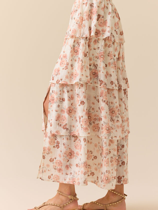 Evara Tiered Midi Skirt Detail 3 - ALTAR'D STATE KIDS