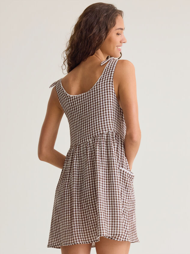 Kylie Gingham Mama Dress Detail 6 - AS Kids