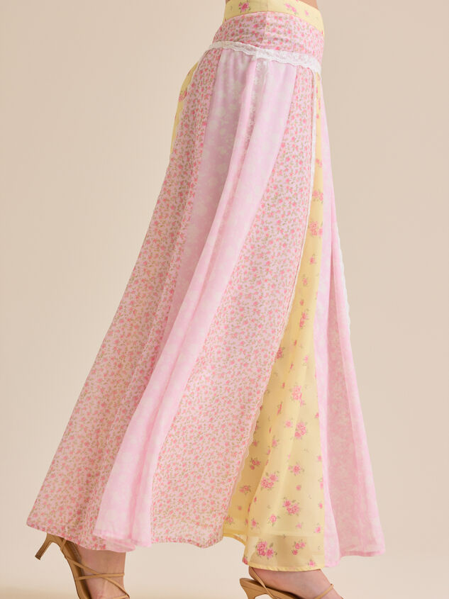 Buttercup Floral Maxi Skirt Detail 5 - ALTAR'D STATE KIDS