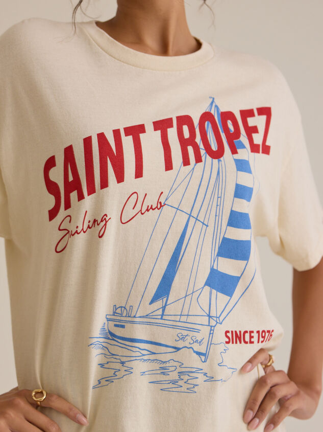 Saint Tropez Sailing Club Oversized Tee Detail 3 - ALTAR'D STATE KIDS
