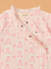 Kimberly Ballet Ruffle Footie Detail 3 - AS Kids