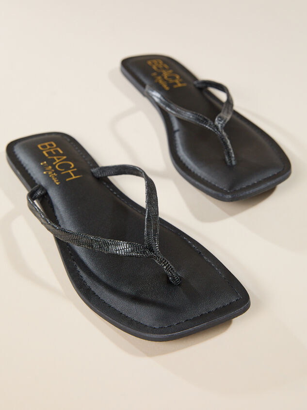 Bungalow Square Toe Flip Flop Detail 2 - ALTAR'D STATE KIDS