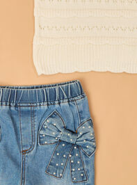 Maisy Crochet Top and Bow Pant Detail 2 - AS Kids