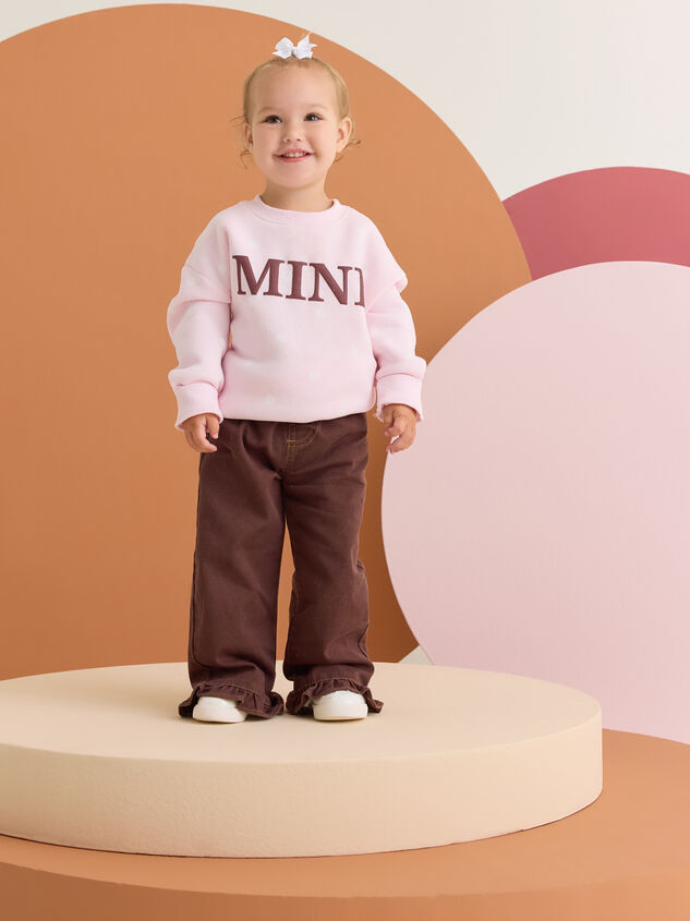 Penelope Polka Dot Mini Sweatshirt Detail 2 - AS Kids