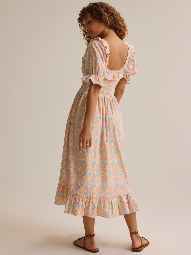 Ember Floral Ruffle Sleeve Mama Dress Detail 5 - ALTAR'D STATE KIDS