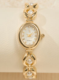 Pearl Oval Face Watch - ALTAR'D STATE KIDS