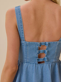 Nae Denim Bow Dress Detail 2 - ALTAR'D STATE KIDS