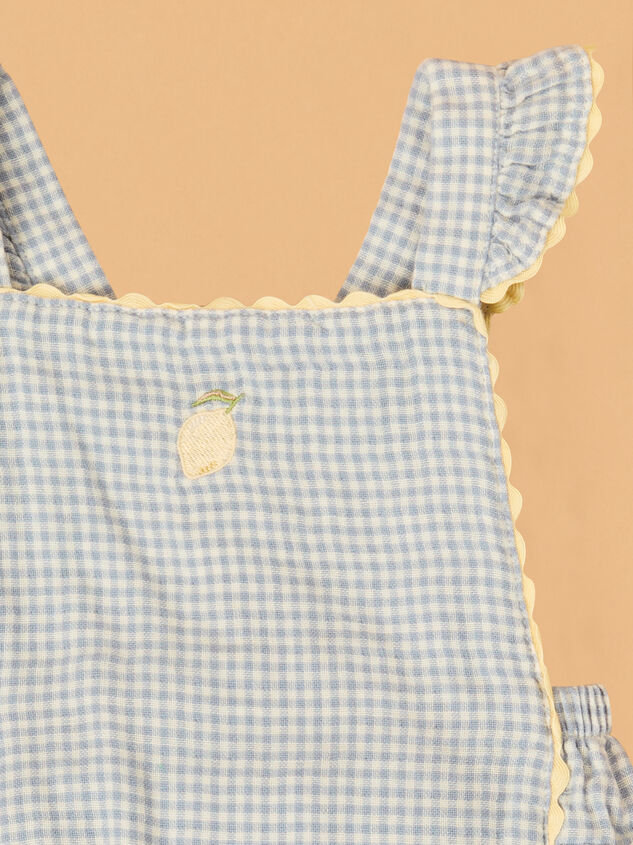 Luciana Lemon Ricrac Sunsuit Detail 2 - ALTAR'D STATE KIDS