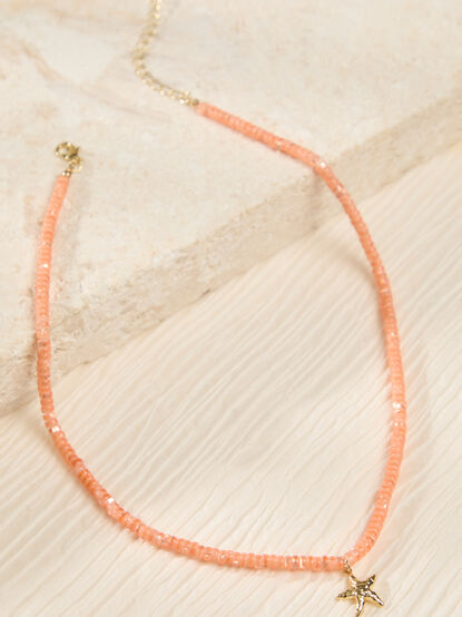 Dainty Beaded Starfish Necklace - ALTAR'D STATE KIDS