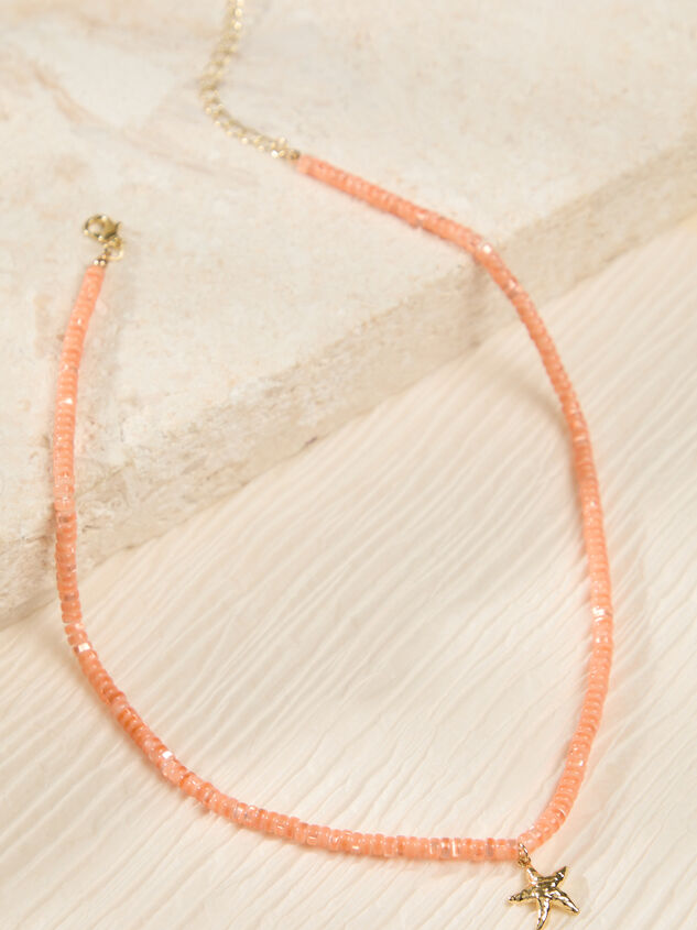Dainty Beaded Starfish Necklace Detail 2 - ALTAR'D STATE KIDS