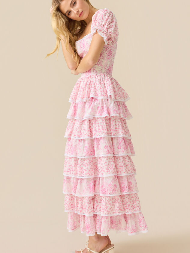 Zinny Floral Maxi Dress Detail 3 - ALTAR'D STATE KIDS