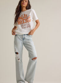 Willie Nelson Oversized Tee Detail 2 - AS Kids